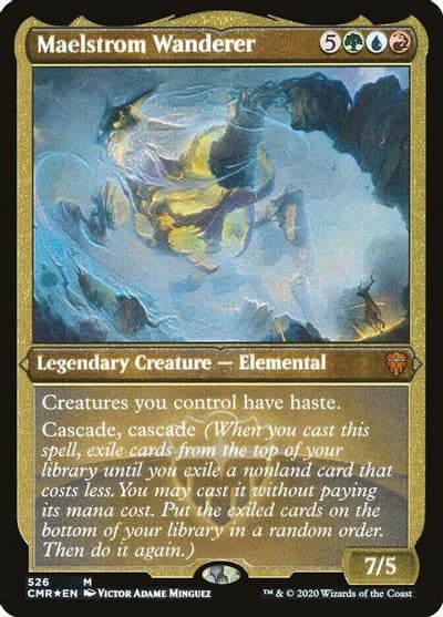 Maelstrom Wanderer Foil Etched Commander Legends Magic card
