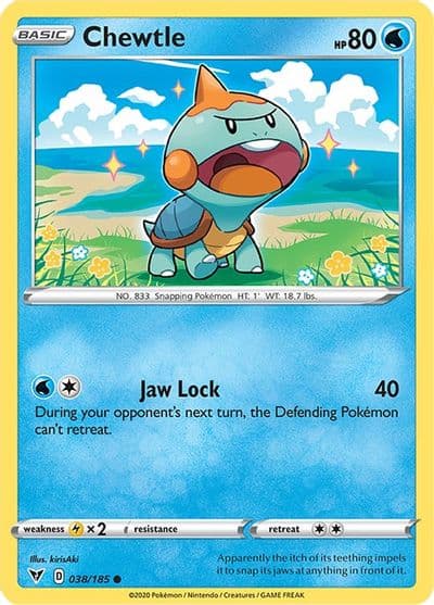 Chewtle SWSH04: Vivid Voltage Pokemon card