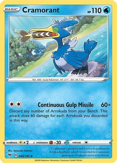 Cramorant SWSH04: Vivid Voltage Pokemon card