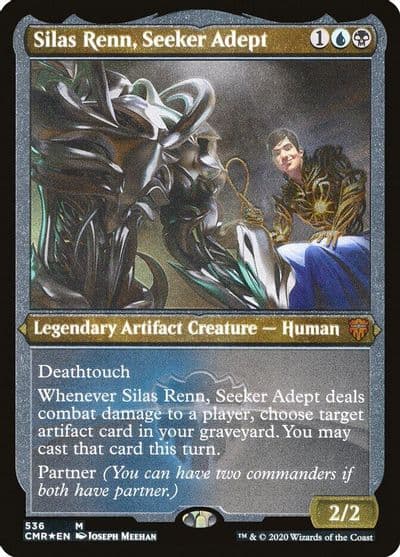Silas Renn Seeker Adept Foil Etched Commander Legends Magic card