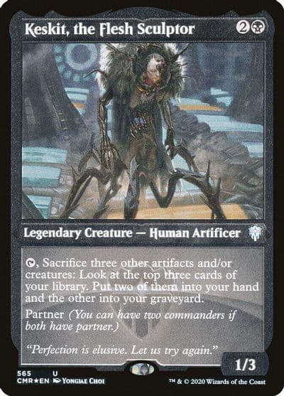 Keskit the Flesh Sculptor Foil Etched Commander Legends Magic card