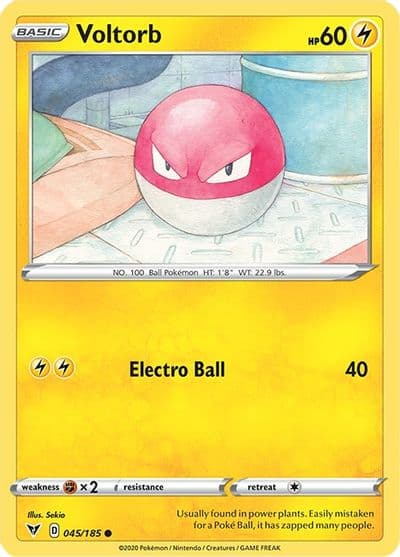 Voltorb SWSH04: Vivid Voltage Pokemon card