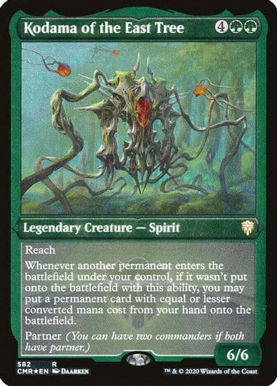 Kodama of the East Tree Foil Etched Commander Legends Magic card