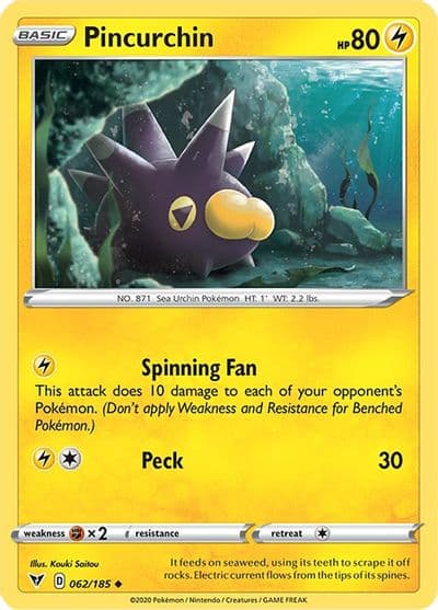 Pincurchin SWSH04: Vivid Voltage Pokemon card
