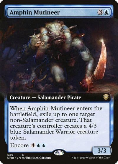Amphin Mutineer Extended Art Commander Legends Magic card
