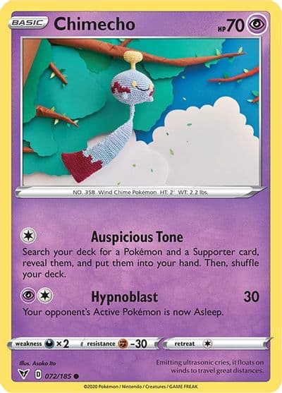 Chimecho SWSH04: Vivid Voltage Pokemon card