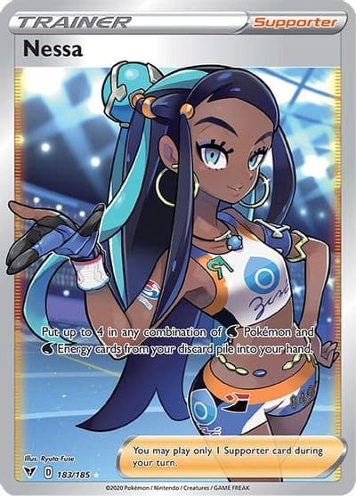 Nessa (Full Art) SWSH04: Vivid Voltage Pokemon card