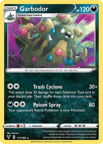 Garbodor SWSH04: Vivid Voltage Pokemon card