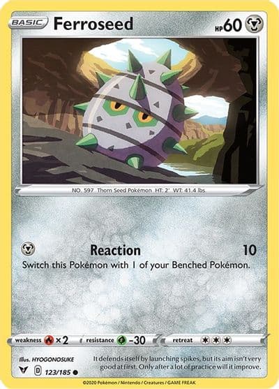 Ferroseed SWSH04: Vivid Voltage Pokemon card