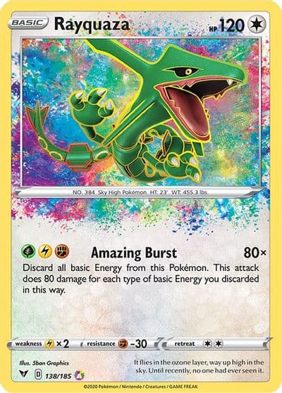 Rayquaza SWSH04: Vivid Voltage Pokemon card