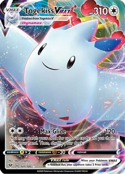 Togekiss VMAX SWSH04: Vivid Voltage Pokemon card