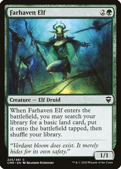 Farhaven Elf Commander Legends Magic card