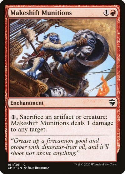 Makeshift Munitions Commander Legends Magic card