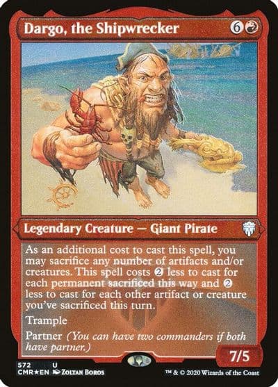 Dargo the Shipwrecker Foil Etched Commander Legends Magic card