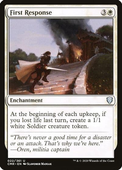 First Response Commander Legends Magic card