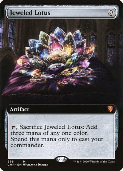 Jeweled Lotus Extended Art Commander Legends Magic card