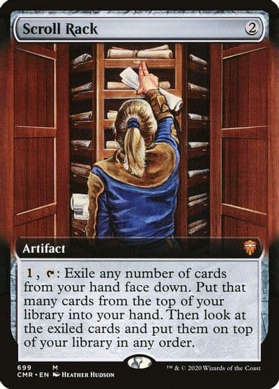 Scroll Rack Extended Art Commander Legends Magic card