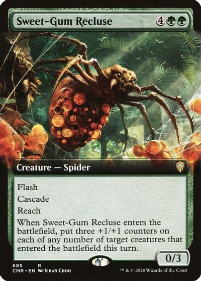 Sweet Gum Recluse Extended Art Commander Legends Magic card