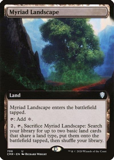 Myriad Landscape Extended Art Commander Legends Magic card
