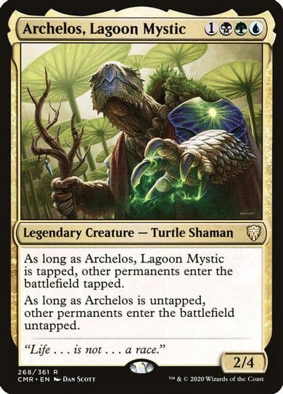 Archelos Lagoon Mystic Commander Legends Magic card