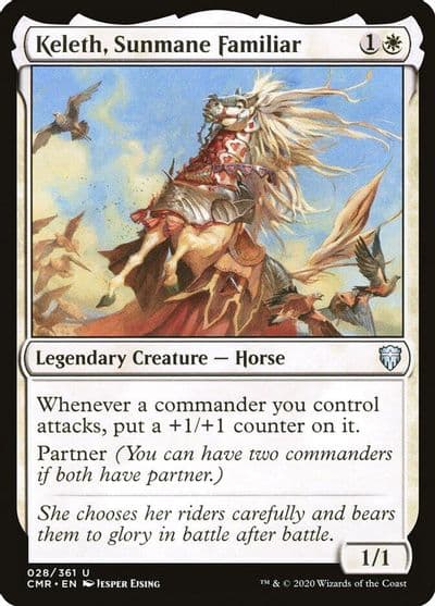 Keleth Sunmane Familiar Commander Legends Magic card