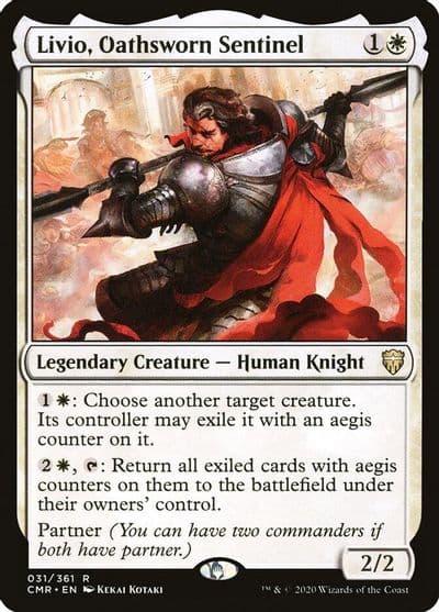 Livio Oathsworn Sentinel Commander Legends Magic card