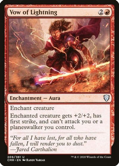Vow of Lightning Commander Legends Magic card