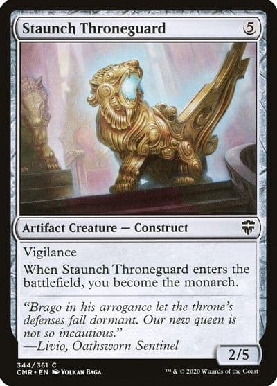 Staunch Throneguard Commander Legends Magic card