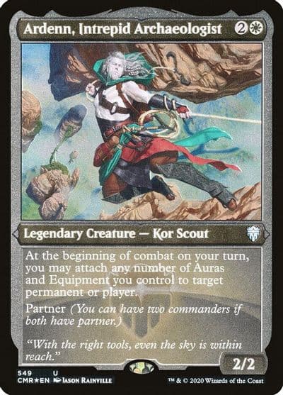 Ardenn Intrepid Archaeologist Foil Etched Commander Legends Magic card