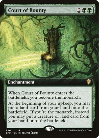Court of Bounty Extended Art Commander Legends Magic card