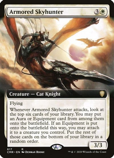 Armored Skyhunter Extended Art Commander Legends Magic card