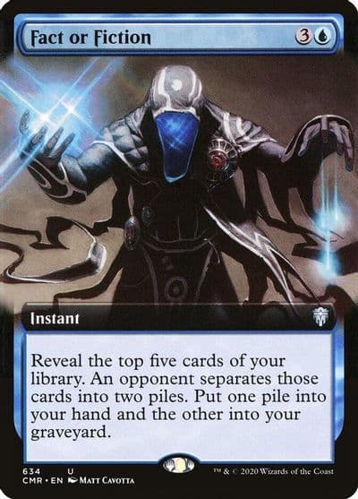 Fact or Fiction Extended Art Commander Legends Magic card