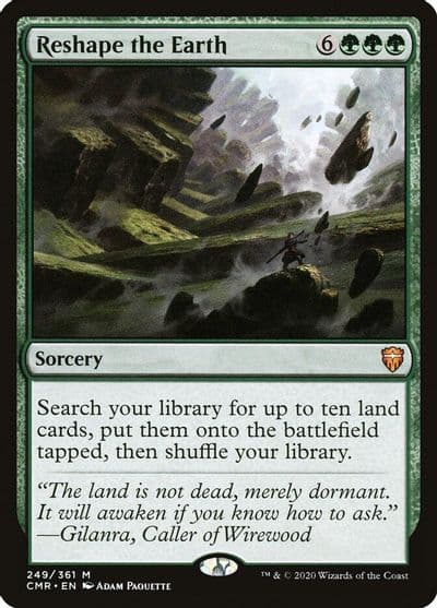 Reshape the Earth Commander Legends Magic card