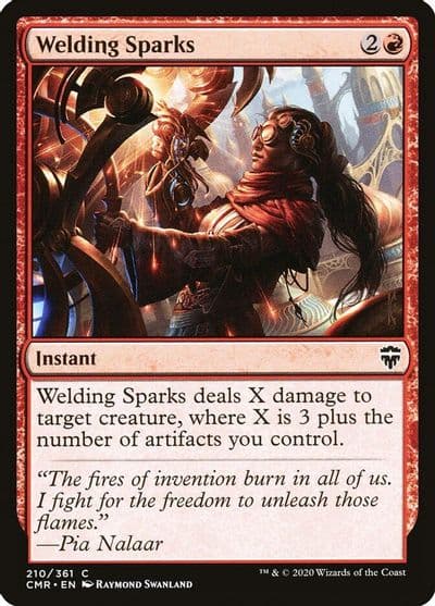 Welding Sparks Commander Legends Magic card
