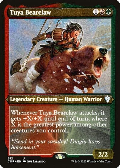 Tuya Bearclaw Foil Etched Commander Legends Magic card