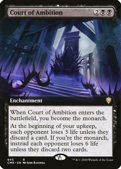 Court of Ambition Extended Art Commander Legends Magic card