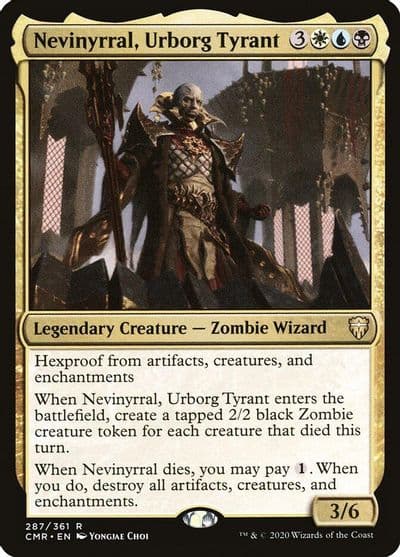 Nevinyrral Urborg Tyrant Commander Legends Magic card
