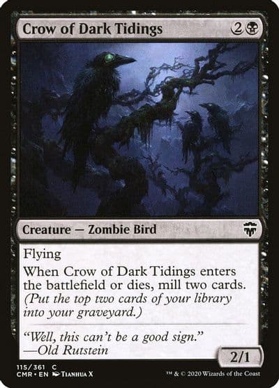 Crow of Dark Tidings Commander Legends Magic card