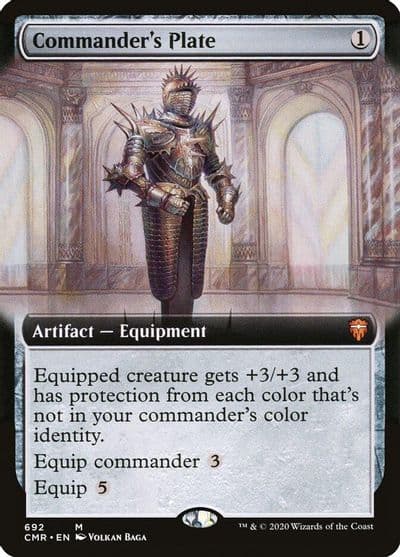 Commanders Plate Extended Art Commander Legends Magic card