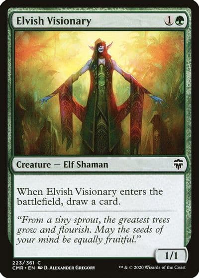 Elvish Visionary Commander Legends Magic card