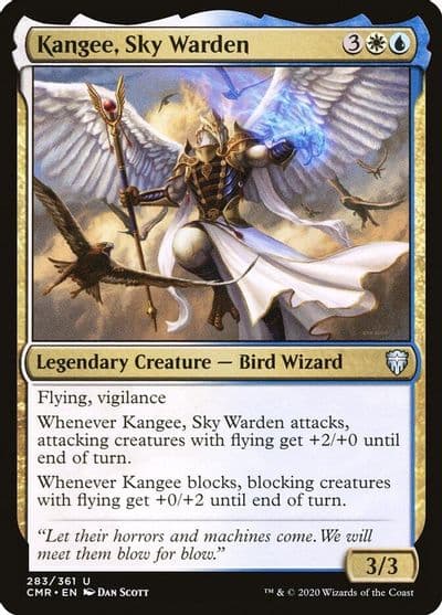 Kangee Sky Warden Commander Legends Magic card