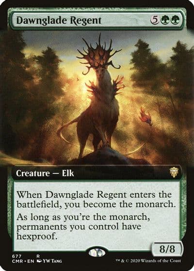 Dawnglade Regent Extended Art Commander Legends Magic card