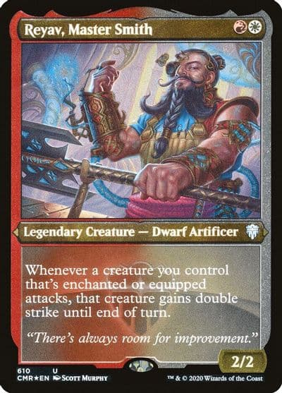 Reyav Master Smith Foil Etched Commander Legends Magic card