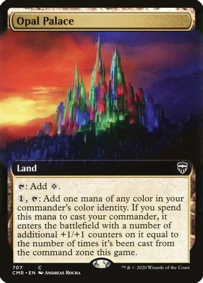 Opal Palace Extended Art Commander Legends Magic card