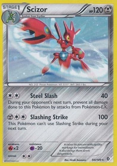 Scizor (Cosmos Holo) Blister Exclusives Pokemon card