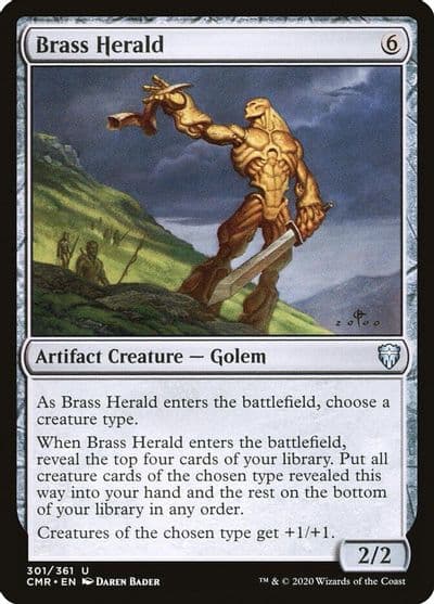 Brass Herald Commander Legends Magic card