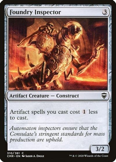 Foundry Inspector Commander Legends Magic card