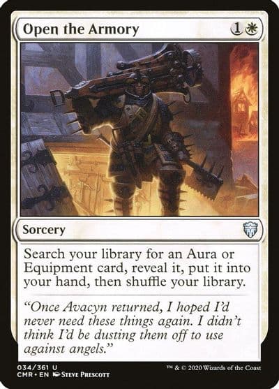 Open the Armory Commander Legends Magic card