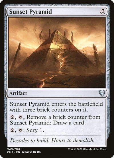 Sunset Pyramid Commander Legends Magic card