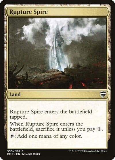 Rupture Spire 355 Commander Legends Magic card